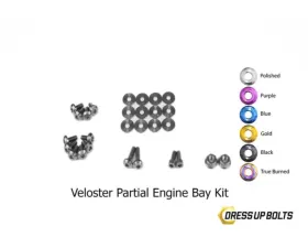 Dress Up Bolts Stage 1 Titanium Hardware Engine Bay Kit Hyundai Veloster 2012-2018