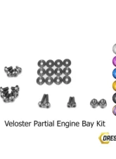 Dress Up Bolts Stage 1 Titanium Hardware Engine Bay Kit Hyundai Veloster 2012-2018                                     - HYU-006-Ti-POL - Image 2
