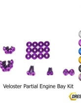 Dress Up Bolts Stage 1 Titanium Hardware Engine Bay Kit Hyundai Veloster 2012-2018                                     - HYU-006-Ti-PRP - Image 2