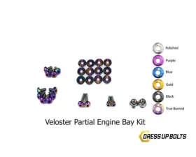Dress Up Bolts Stage 1 Titanium Hardware Engine Bay Kit Hyundai Veloster 2012-2018