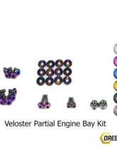 Dress Up Bolts Stage 1 Titanium Hardware Engine Bay Kit Hyundai Veloster 2012-2018                                     - HYU-006-Ti-TB - Image 2
