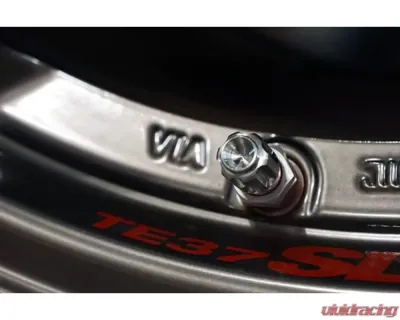 Dress Up Bolts Gear Titanium Valve Stem Caps - IND-081-Ti-POL