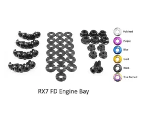 Dress Up Bolts Titanium Engine Bay Kit Mazda RX-7 FD/FD3S 1992-2002