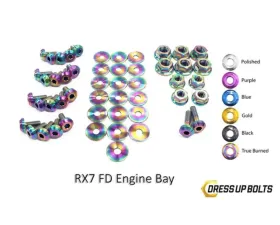 Dress Up Bolts Titanium Engine Bay Kit Mazda RX-7 FD/FD3S 1992-2002