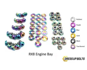 Dress Up Bolts Titanium Engine Bay Kit Mazda RX-8 FE 2003-2012
