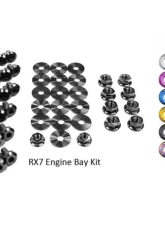 Dress Up Bolts Titanium Engine Bay Kit Mazda RX-7 FC/FC3S 1986-1991                                     - MAZ-008-Ti-BLK - Image 4