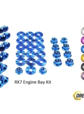 Dress Up Bolts Titanium Engine Bay Kit Mazda RX-7 FC/FC3S 1986-1991                                     - MAZ-008-Ti-BLU - Image 4