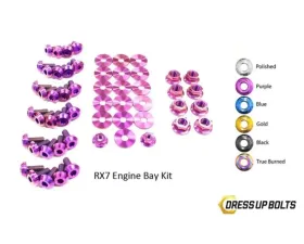 Dress Up Bolts Titanium Engine Bay Kit Mazda RX-7 FC/FC3S 1986-1991