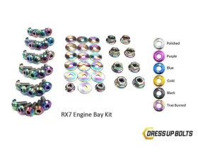 Dress Up Bolts Titanium Engine Bay Kit Mazda RX-7 FC/FC3S 1986-1991