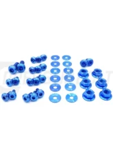 Dress Up Bolts Stage 1 Titanium Hardware Engine Bay Kit Mitsubishi Evo VIII                                     - MIT-001-Ti-BLU - Image 2