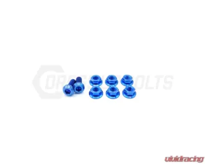 Dress Up Bolts Titanium Strut Tower Kit Mitsubishi Evo VIII 2003-2005 - MIT-011-Ti-BLU