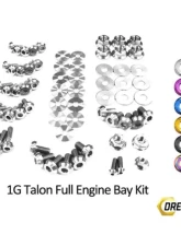 Dress Up Bolts Titanium Full Engine Bay Kit Eagle 1G Talon DSM 1990-1994                                     - MIT-017-Ti-POL - Image 3