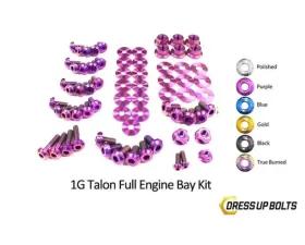Dress Up Bolts Titanium Full Engine Bay Kit Eagle 1G Talon DSM 1990-1994