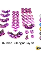 Dress Up Bolts Titanium Full Engine Bay Kit Eagle 1G Talon DSM 1990-1994                                     - MIT-017-Ti-PRP - Image 3