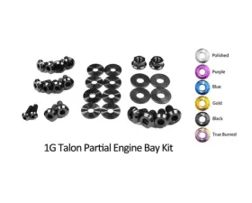 Dress Up Bolts Titanium Partial Engine Bay Kit Eagle 1G Talon DSM 1990-1994
