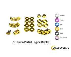 Dress Up Bolts Titanium Partial Engine Bay Kit Eagle 1G Talon DSM 1990-1994