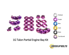 Dress Up Bolts Titanium Partial Engine Bay Kit Eagle 1G Talon DSM 1990-1994
