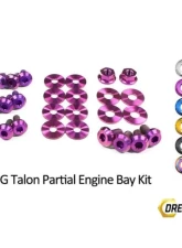 Dress Up Bolts Titanium Partial Engine Bay Kit Eagle 1G Talon DSM 1990-1994                                     - MIT-018-Ti-PRP - Image 3