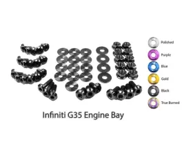 Dress Up Bolts Titanium Engine Bay Kit Infiniti G35 Coupe | Sedan 2003-2007