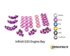 Dress Up Bolts Titanium Engine Bay Kit Infiniti G35 Coupe | Sedan 2003-2007