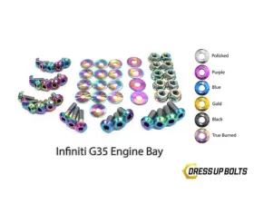 Dress Up Bolts Titanium Engine Bay Kit Infiniti G35 Coupe | Sedan 2003-2007