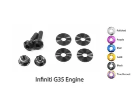 Dress Up Bolts Titanium Hardware Engine Cover Kit Infiniti VQ35DE G35 Engine