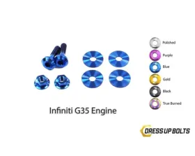 Dress Up Bolts Titanium Hardware Engine Cover Kit Infiniti VQ35DE G35 Engine