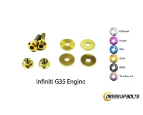 Dress Up Bolts Titanium Hardware Engine Cover Kit Infiniti VQ35DE G35 Engine