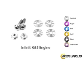 Dress Up Bolts Titanium Hardware Engine Cover Kit Infiniti VQ35DE G35 Engine
