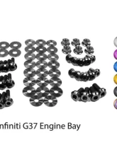 Dress Up Bolts Titanium Engine Bay Kit Infiniti G37 Coupe | Sedan 2008-2013                                     - NIS-005-Ti-BLK - Image 4