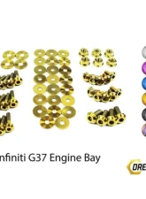 Dress Up Bolts Titanium Engine Bay Kit Infiniti G37 Coupe | Sedan 2008-2013                                     - NIS-005-Ti-GLD - Image 4