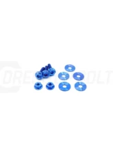 Dress Up Bolts Titanium Hardware Engine Cover Kit Nissan | Infiniti VQ37VHR Engine 2008+                                     - NIS-006-Ti-BLU - Image 2