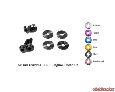 Dress Up Bolts Titanium Engine Cover Kit Nissan Maxima 2000-2003 - NIS-048-Ti-BLK