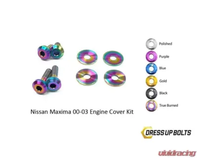 Dress Up Bolts Titanium Engine Cover Kit Nissan Maxima 2000-2003 - NIS-048-Ti-TB