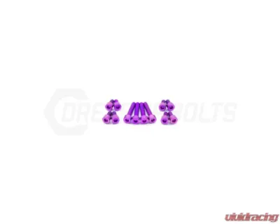 Dress Up Bolts Titanium Hardware Coil Pack Cover Kit Nissan RB25 Engine - NIS-054-Ti-PRP