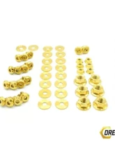 Dress Up Bolts Stage 1 Titanium Hardware Engine Bay Kit Nissan Silvia S15 1999-2002                                     - NIS-056-Ti-GLD - Image 3