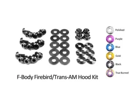 Dress Up Bolts Titanium Bolts Hood Kit Pontiac Firebird | Trans Am 1998-2002