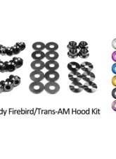 Dress Up Bolts Titanium Bolts Hood Kit Pontiac Firebird | Trans Am 1998-2002                                     - PON-002-Ti-BLK - Image 4
