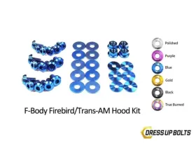 Dress Up Bolts Titanium Bolts Hood Kit Pontiac Firebird | Trans Am 1998-2002
