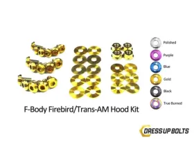 Dress Up Bolts Titanium Bolts Hood Kit Pontiac Firebird | Trans Am 1998-2002