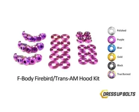 Dress Up Bolts Titanium Bolts Hood Kit Pontiac Firebird | Trans Am 1998-2002