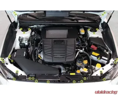 Dress Up Bolts Stage 1 Titanium Hardware Engine Bay Kit Subaru WRX | STI 2015-2021 - SUB-009-Ti-GLD