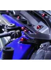 Dress Up Bolts Stage 2 Titanium Hardware Engine Bay Kit Subaru WRX | STI 2015-2021                                     - SUB-015-Ti-BLU - Image 2