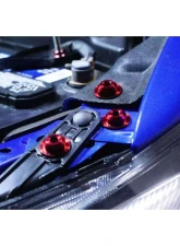 Dress Up Bolts Stage 2 Titanium Hardware Engine Bay Kit Subaru WRX | STI 2015-2021                                     - SUB-015-Ti-BLU - Image 3