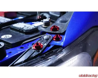 Dress Up Bolts Stage 2 Titanium Hardware Engine Bay Kit Subaru WRX | STI 2015-2021 - SUB-015-Ti-BLU