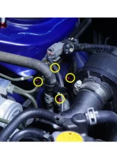 Dress Up Bolts Stage 2 Titanium Hardware Engine Bay Kit Subaru WRX | STI 2015-2021                                     - SUB-015-Ti-BLU - Image 7