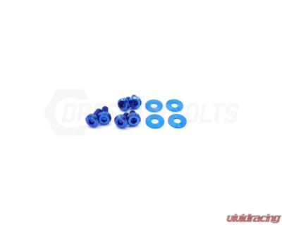 Dress Up Bolts Titanium Hardware Hood Kit Subaru Impreza GC8 1992-2001 - SUB-023-Ti-BLU