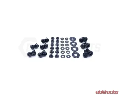 Dress Up Bolts Titanium Hardware RS Hood Kit Subaru Impreza GC8 1992-2001 - SUB-024-Ti-BLK