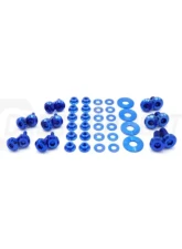 Dress Up Bolts Titanium Hardware RS Hood Kit Subaru Impreza GC8 1992-2001                                     - SUB-024-Ti-BLU - Image 2