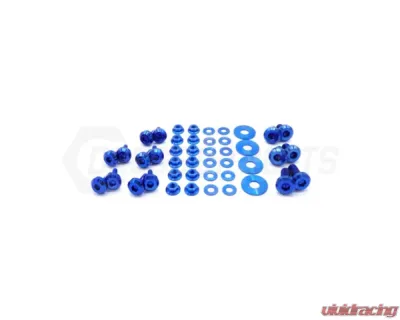 Dress Up Bolts Titanium Hardware RS Hood Kit Subaru Impreza GC8 1992-2001 - SUB-024-Ti-BLU